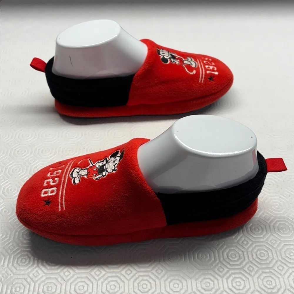 Disney Mickey Mouse Slippers Size 2/3 Youth Colour Red/Black - Picture 4 of 9